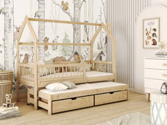 Wooden Single Bed Papi With Trundle - product image 8