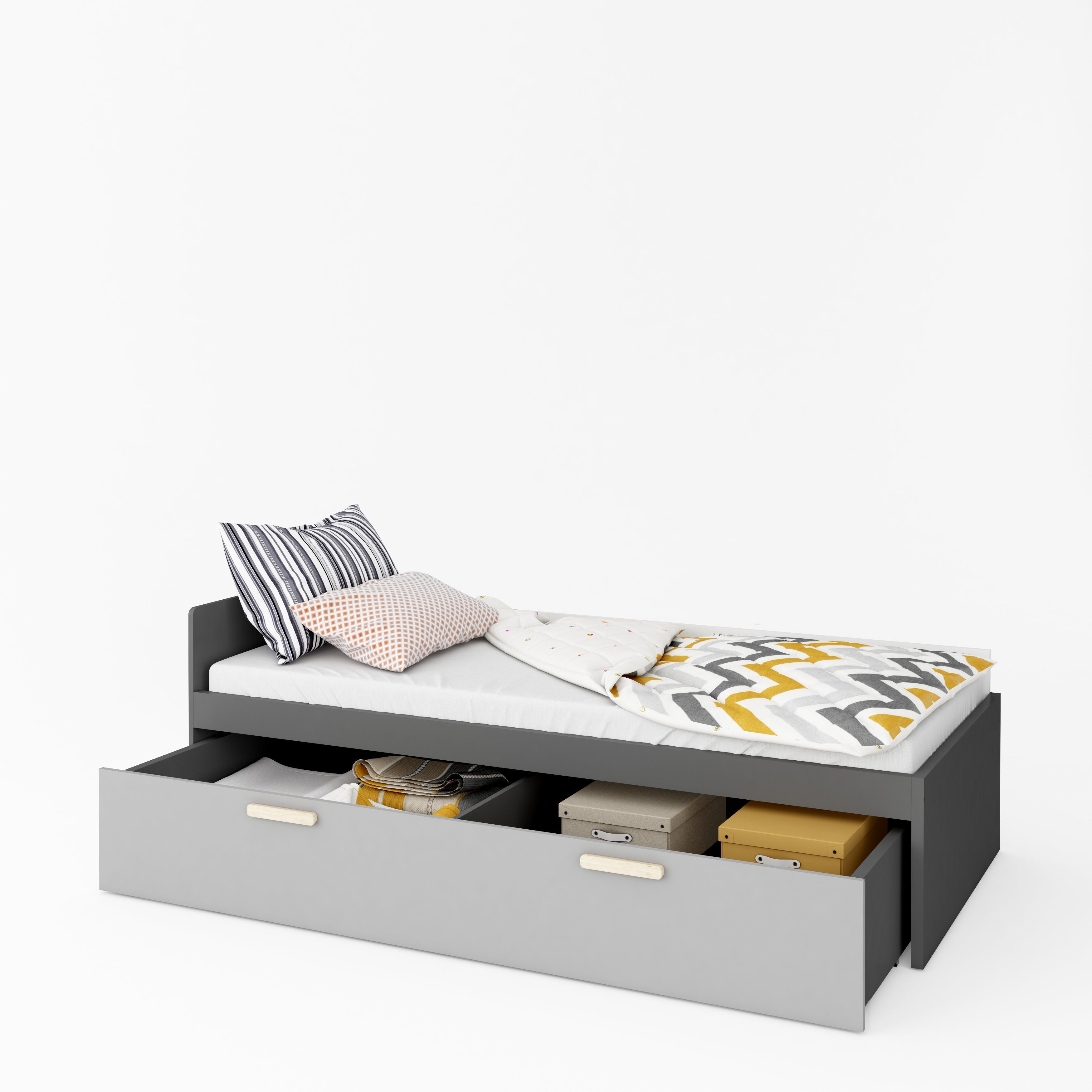 Pok Bed with Drawer PO-13 + PO-15