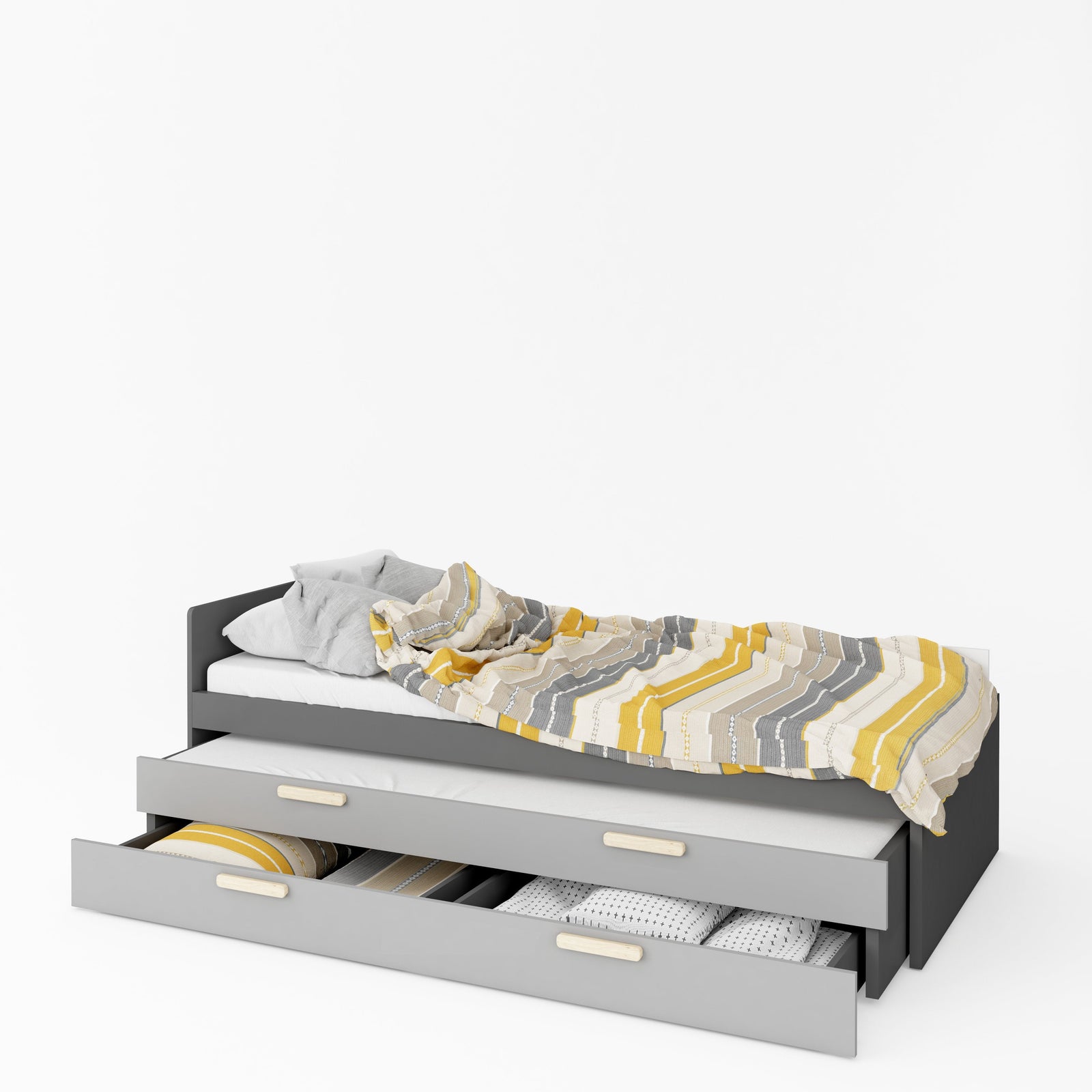 Pok PO-14 Bed with Trundle and Drawer