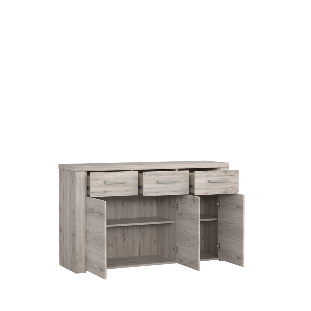 Portland Sideboard Cabinet 136cm in Oak Sand, image 3