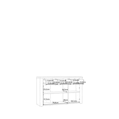 Portland Sideboard Cabinet 136cm in Oak Sand, image 5