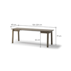 Plot PT-02 Extendable Dining Table 104cm