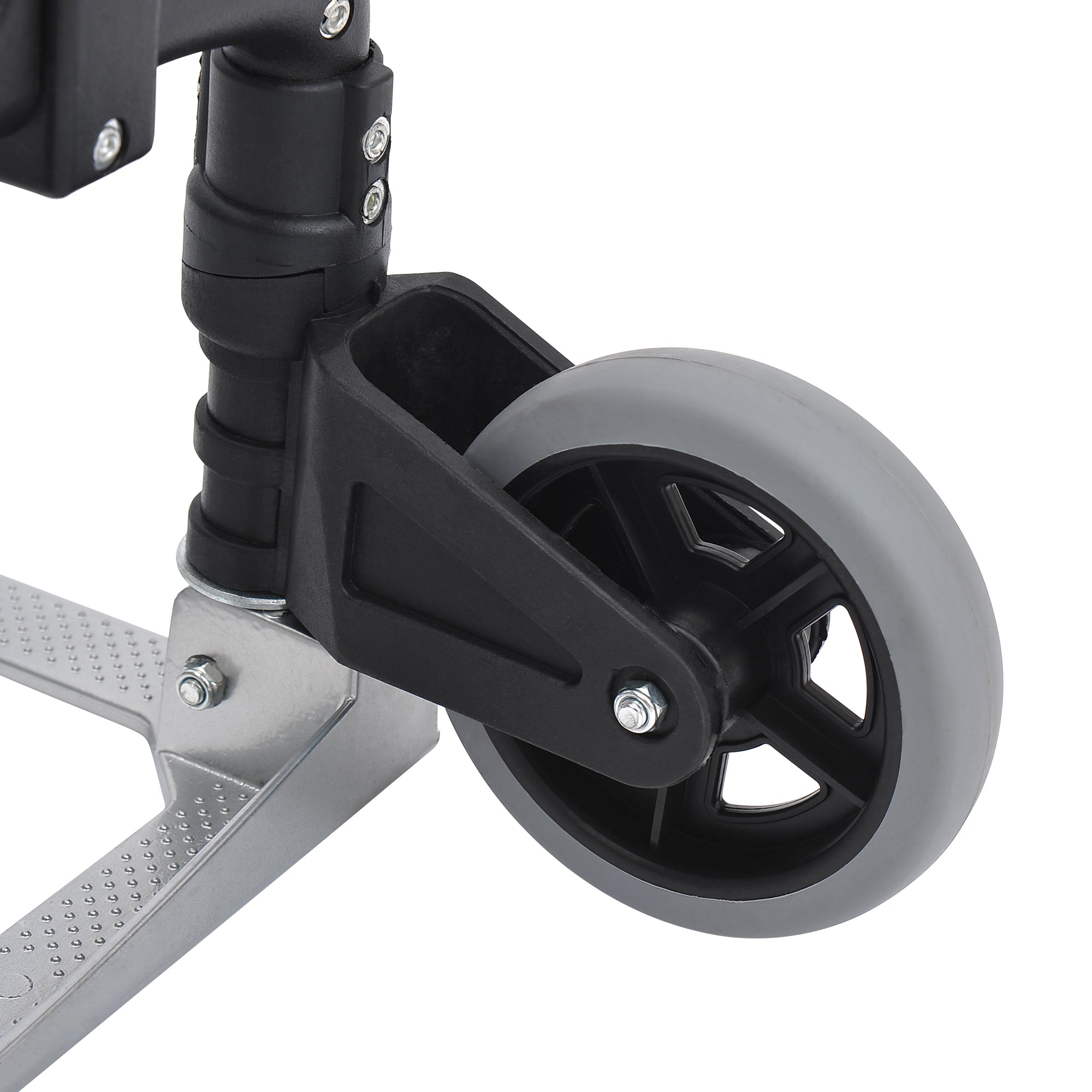 HOMCOM Aluminium Folding Hand Truck Trolley, Heavy Duty Foldable Sack Cart with Adjustable Telescoping Handle, 70KG Load Capacity