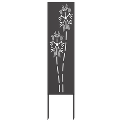 vidaXL Garden Privacy Screen Black 32 x 140 cm Cold-rolled steel 4