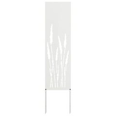vidaXL Garden Privacy Screen White 32 x 140 cm Cold-rolled steel 4