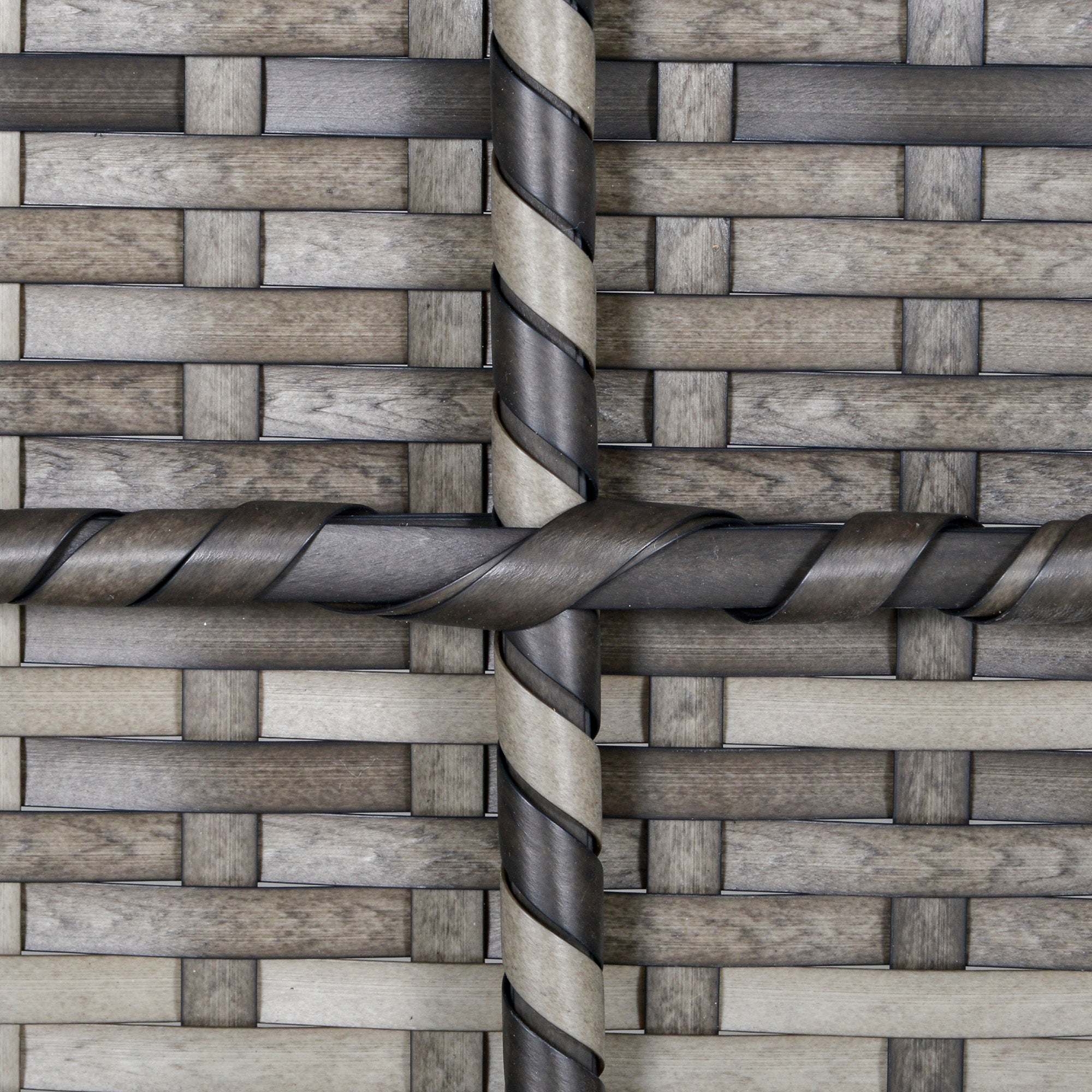 Outsunny Outdoor PE Rattan Corner Sofa, Garden Wicker Furniture Single Sofa Chair w/ Cushions, Deep Grey