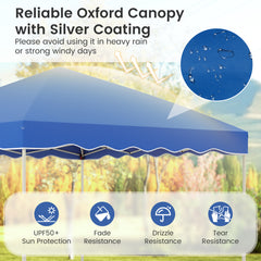 300 x 300 cm Pop up Canopy Tent with Wheeled Bag-Blue