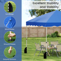 300 x 300 cm Pop up Canopy Tent with Wheeled Bag-Blue