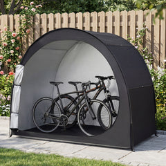 Portable Bicycle Shed with Waterproof PU Coated Oxford Fabric-Black