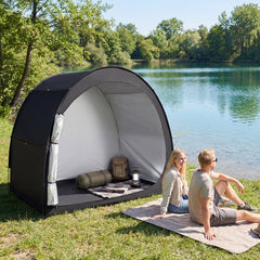 Portable Bicycle Shed with Waterproof PU Coated Oxford Fabric-Black
