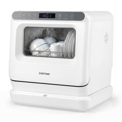 Portable Dishwasher with Preserve Function and 6 Programs