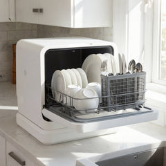 Portable Dishwasher with Preserve Function and 6 Programs