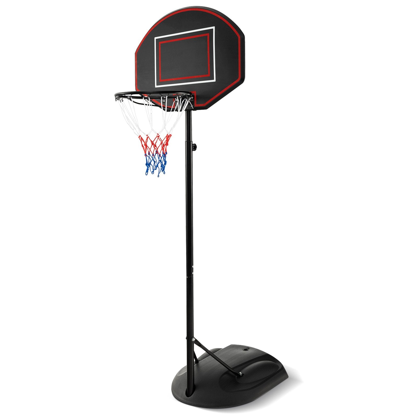 1.67 m-2.28 m Portable Basketball Hoop System with Anti-Rust Stand