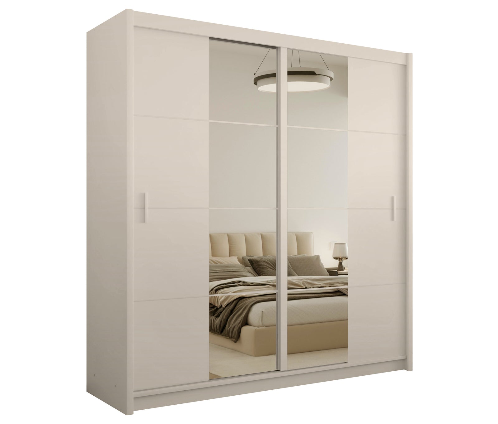 Cashmere Mirrored Sliding Door Wardrobe 203cm – RADLEY 2