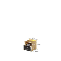 Qubic 10 Bedside Cabinet 45cm with LED - product image 2