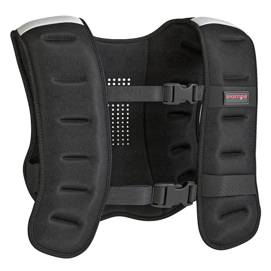 SPORTNOW Weighted Vest, 10 kg Weight Vest with Adjustable Straps, Reflective Strips, Black
