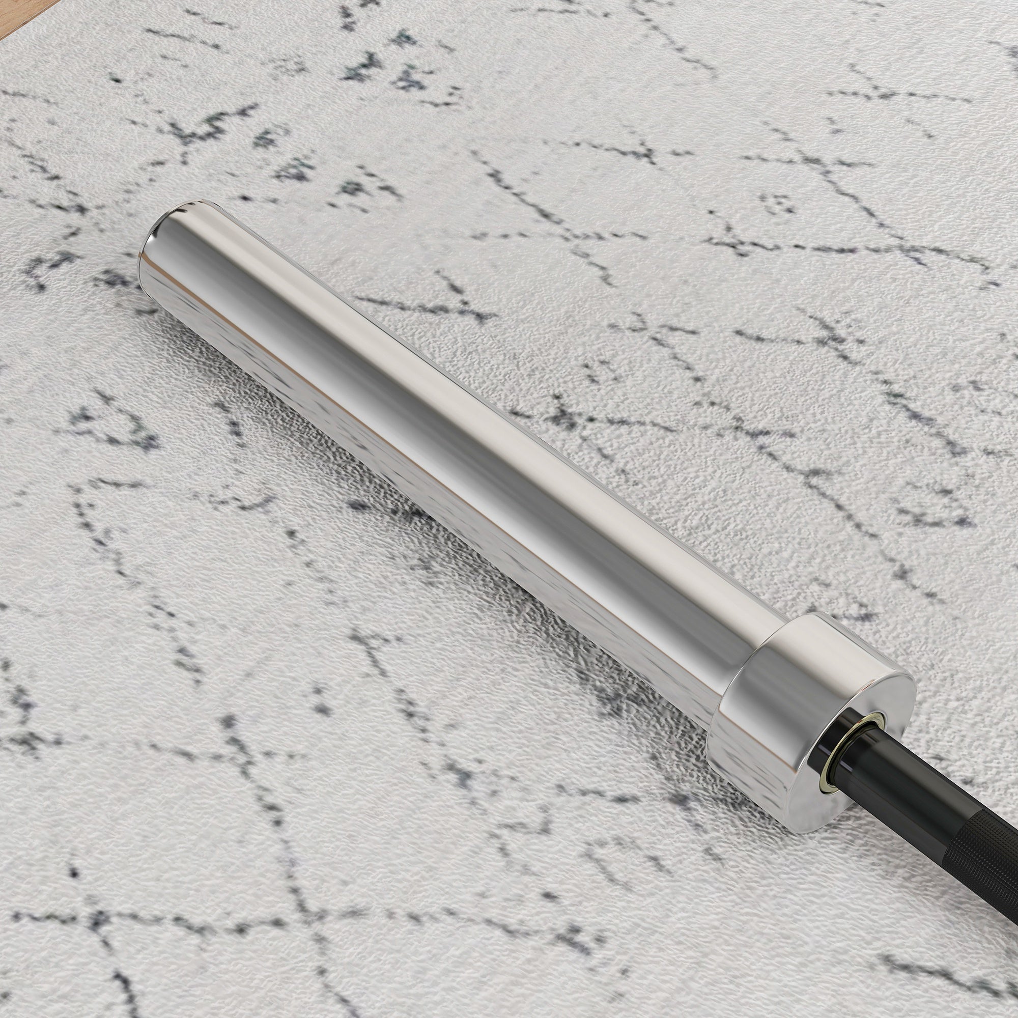 SPORTNOW 210cm Olympic Barbell Bar for 5cm Weight Plates, with Spring Clips, 19kg