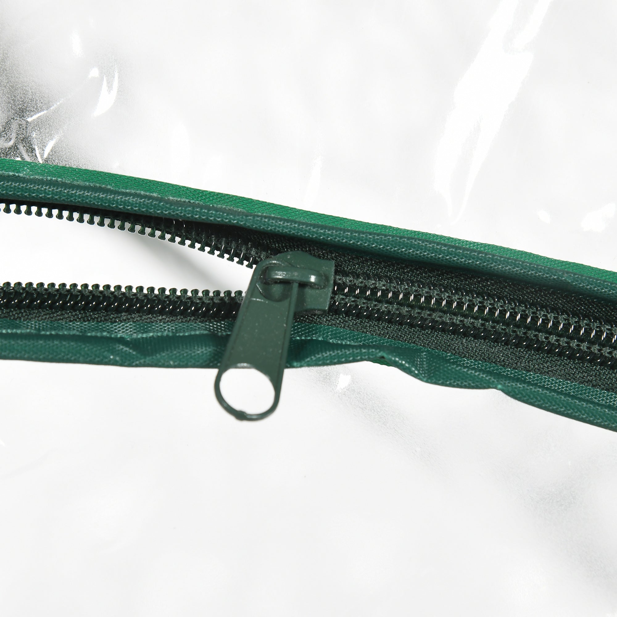 Outsunny Walk In Tomato Greenhouse Garden Outdoor Mini Greenhouse Flower Planter Steel Frame with Zipped Door & Window, PVC Cover, 180 x 100 x 168CM, Clear