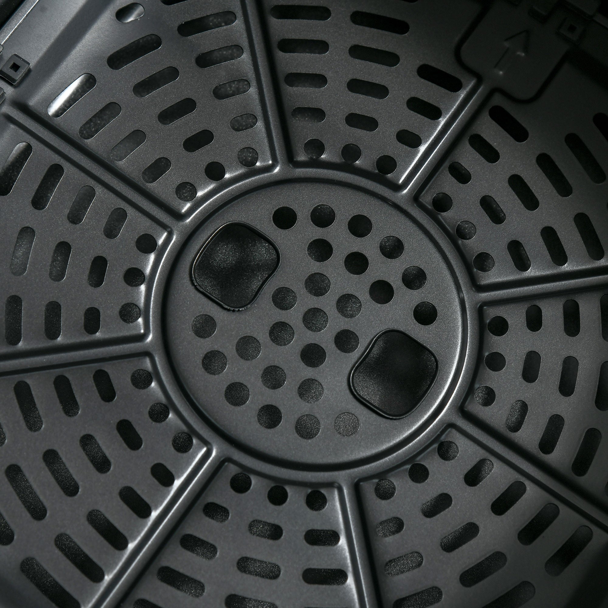 HOMCOM 6.5L Single Basket Air Fryer, 80-200√Ç¬∞C Temperature, Black and Gold Tone