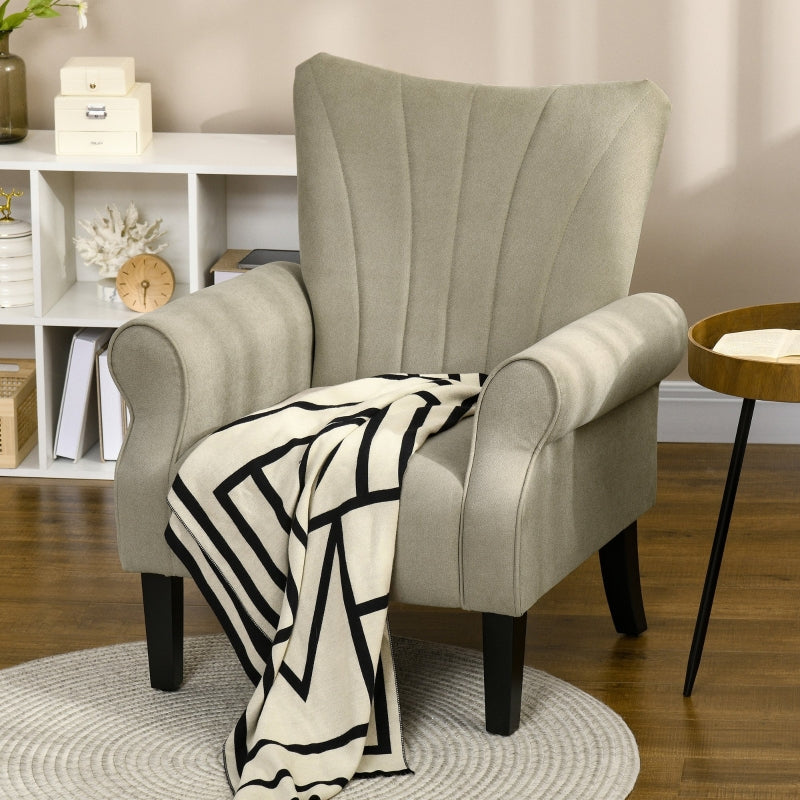 Upholstered accent deals chair with arms