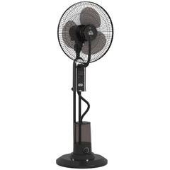 HOMCOM Pedestal Fan with Water Mist Spray, Spray Misting Fan with 70° Oscillation, Tilt Head, 3 Speeds, 3 Modes, Adjustable Mist, 3.2L Water Tank, for Home, 120 cm