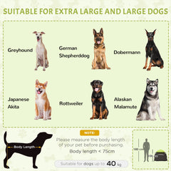 PawHut Foldable Dog Cat Tent with Water-Resistant Oxford, Carry Bag for Extra Large Dog, Green