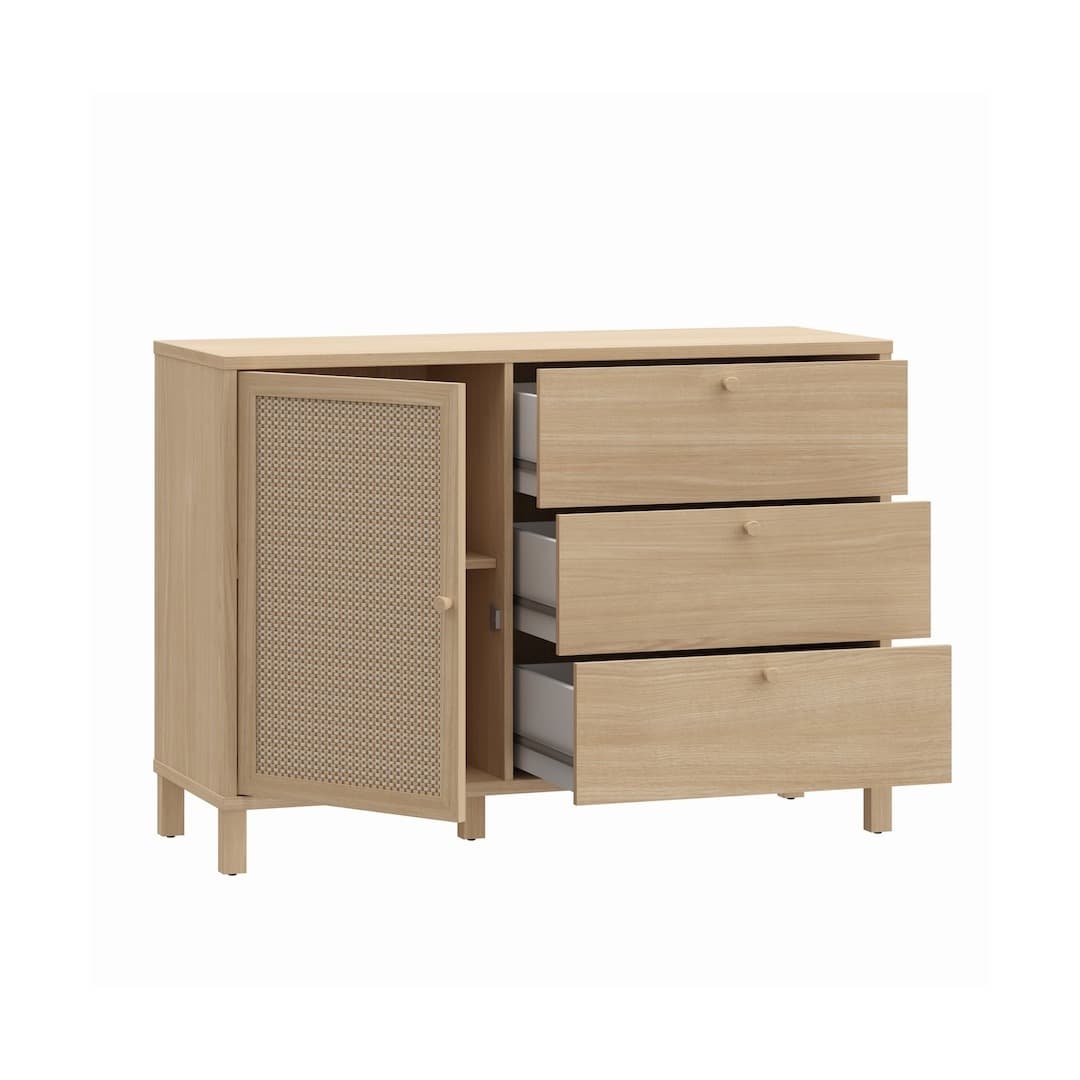 Skelbit Sideboard Cabinet 116cm in Oak Elegant, image 2