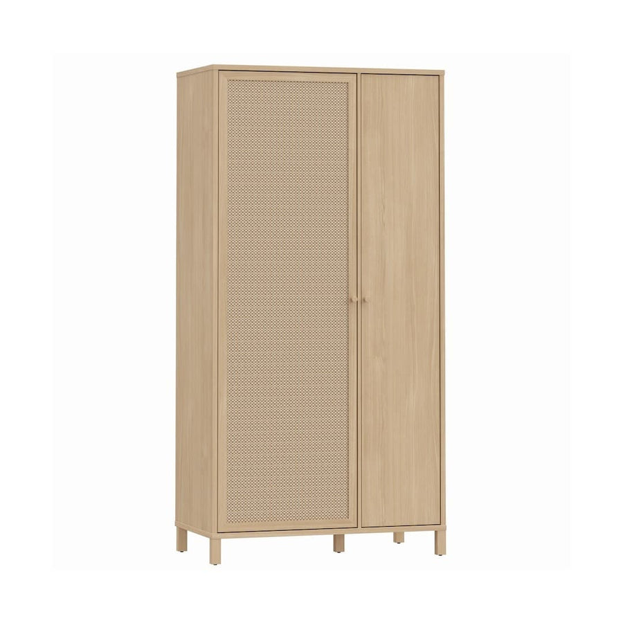 Skelbit Hinged Door Wardrobe 101cm in Oak Elegant