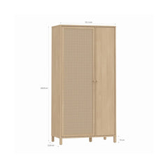 Skelbit Hinged Door Wardrobe 101cm in Oak Elegant, image 5