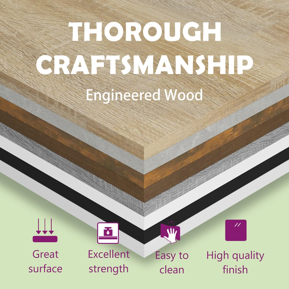Bookshelf Boards 80x40x1.5 cm Engineered Wood 8 pcs Grey