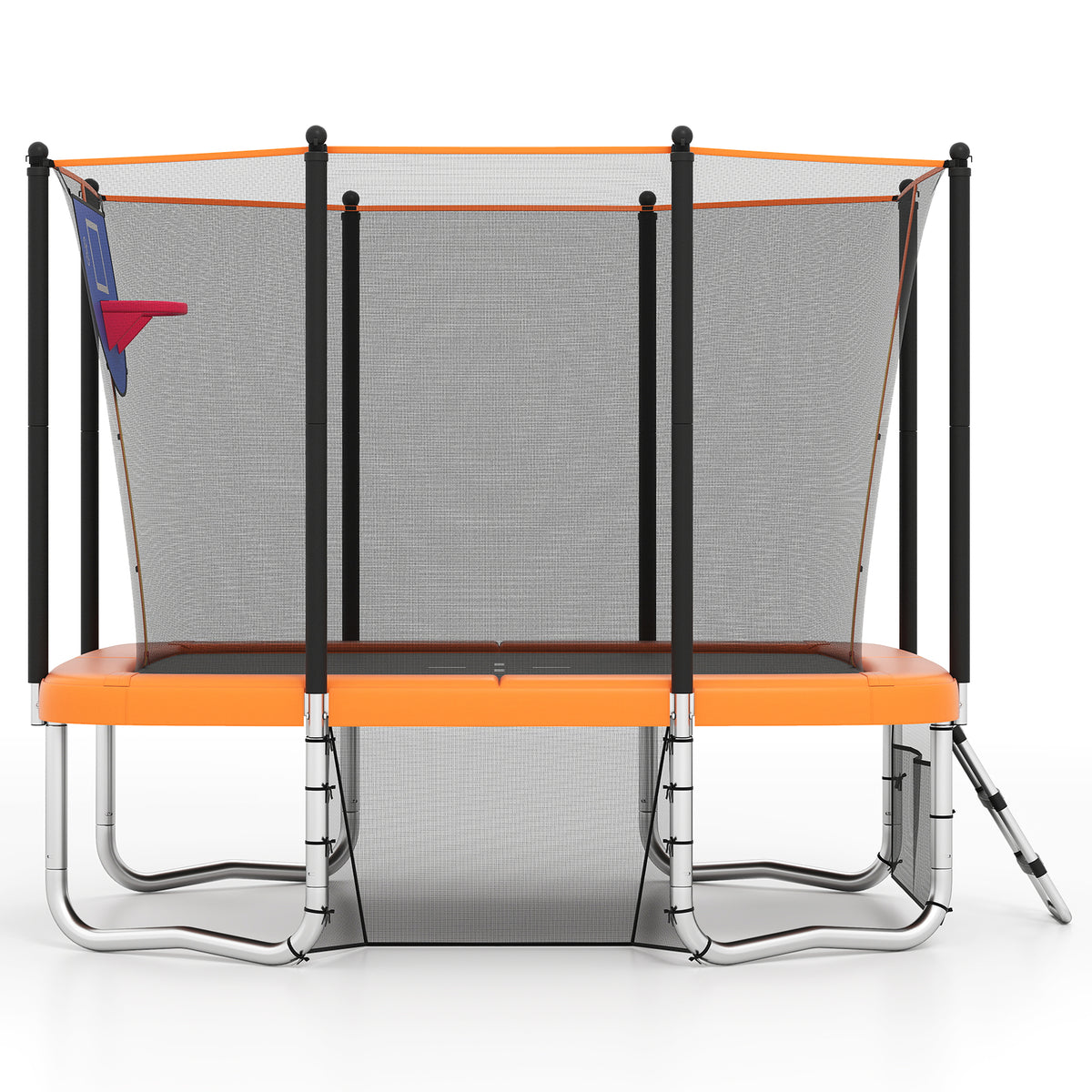 Rectangle Outdoor Trampoline 317 x 255 cm Backyard Trampoline-Orange