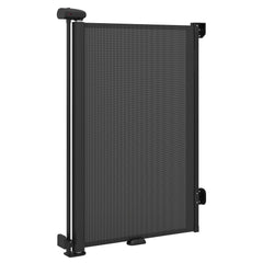Retractable Safety Barrier up to 140 with Double Locking for Babies and Dogs-Black