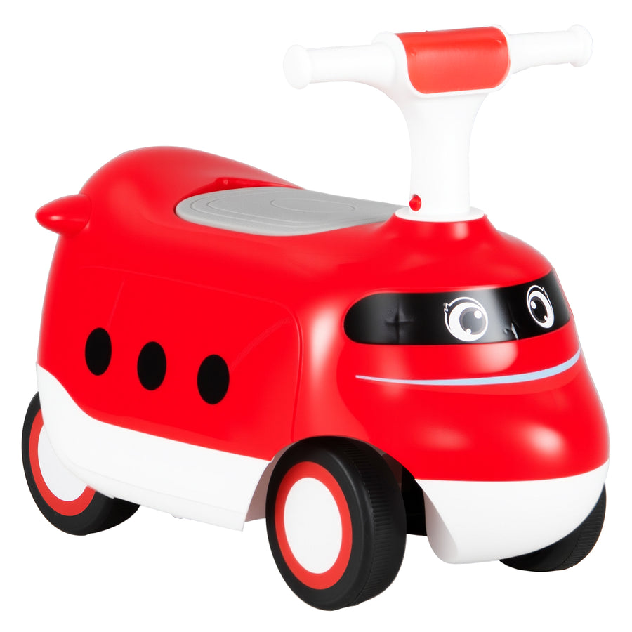 Ride on Push Car for Toddlers Sit to Stand Car with Horn and Storage-Red