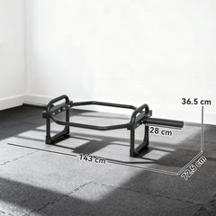 SPORTNOW Olympic Trap Bar, 2" Hex Barbell Bar with 300kg Capacity for Deadlifts, Shrugs, Squats and Farmer Walks