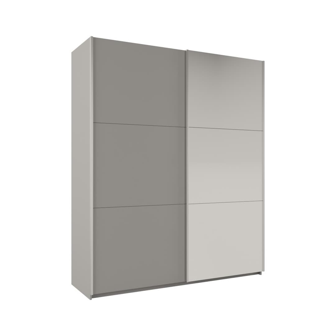 Rodos Sliding Door Wardrobe 200cm in Platinum, image 4