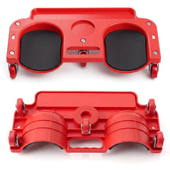 Rolling Knee Creeper with 360° Swivel Casters-Red