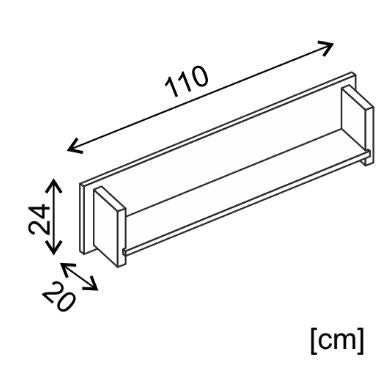 Roma ROM6 Wall Shelf 110cm