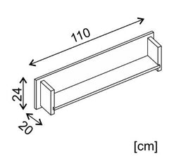 Roma ROM6 Wall Shelf 110cm