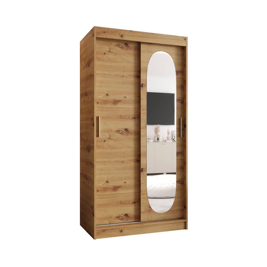 Royal Sliding Door Wardrobe 100cm