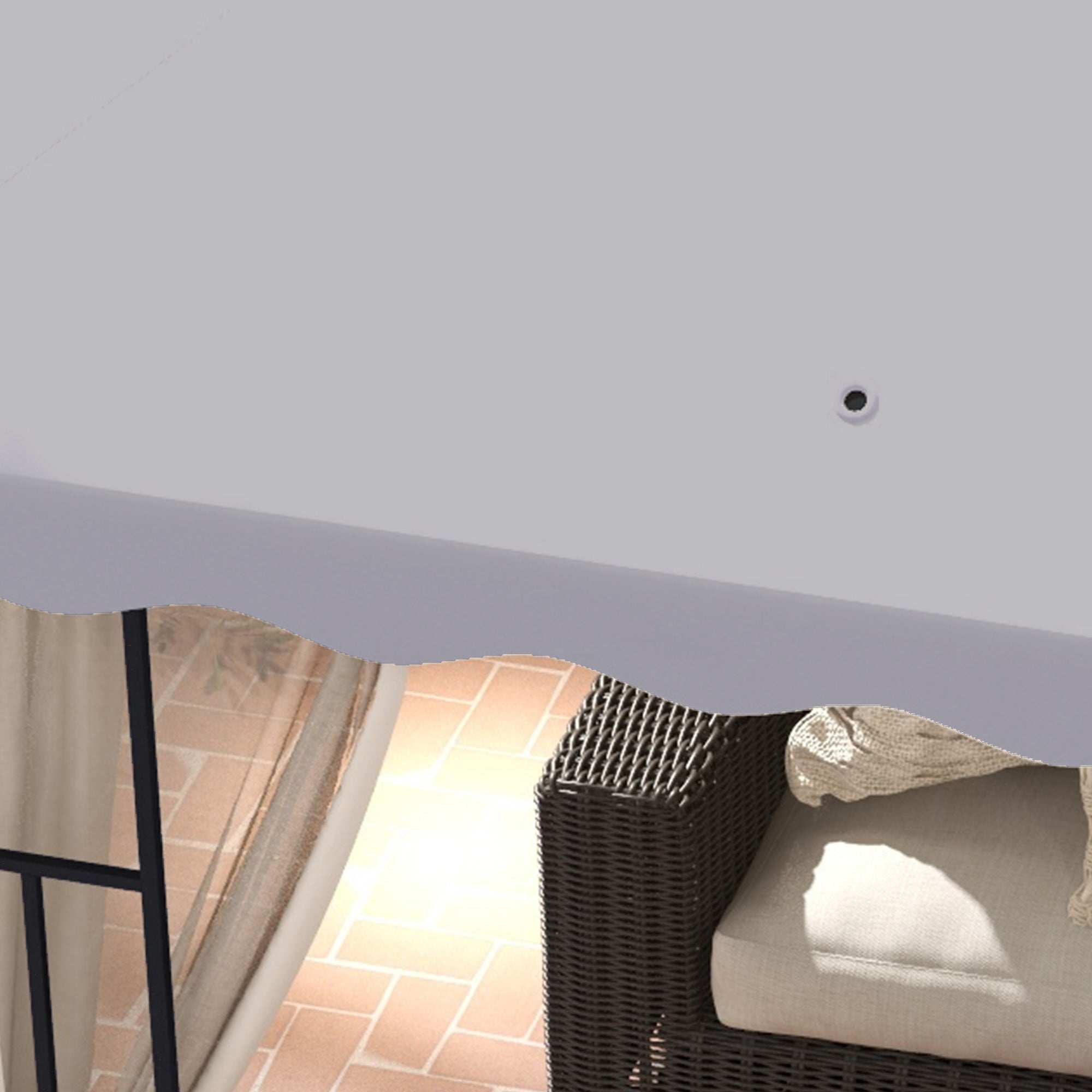 Outsunny 3 x 3 m Gazebo Canopy Replacement Covers, 2 - Tier Gazebo Roof Replacement TOP COVER ONLY, Light Grey