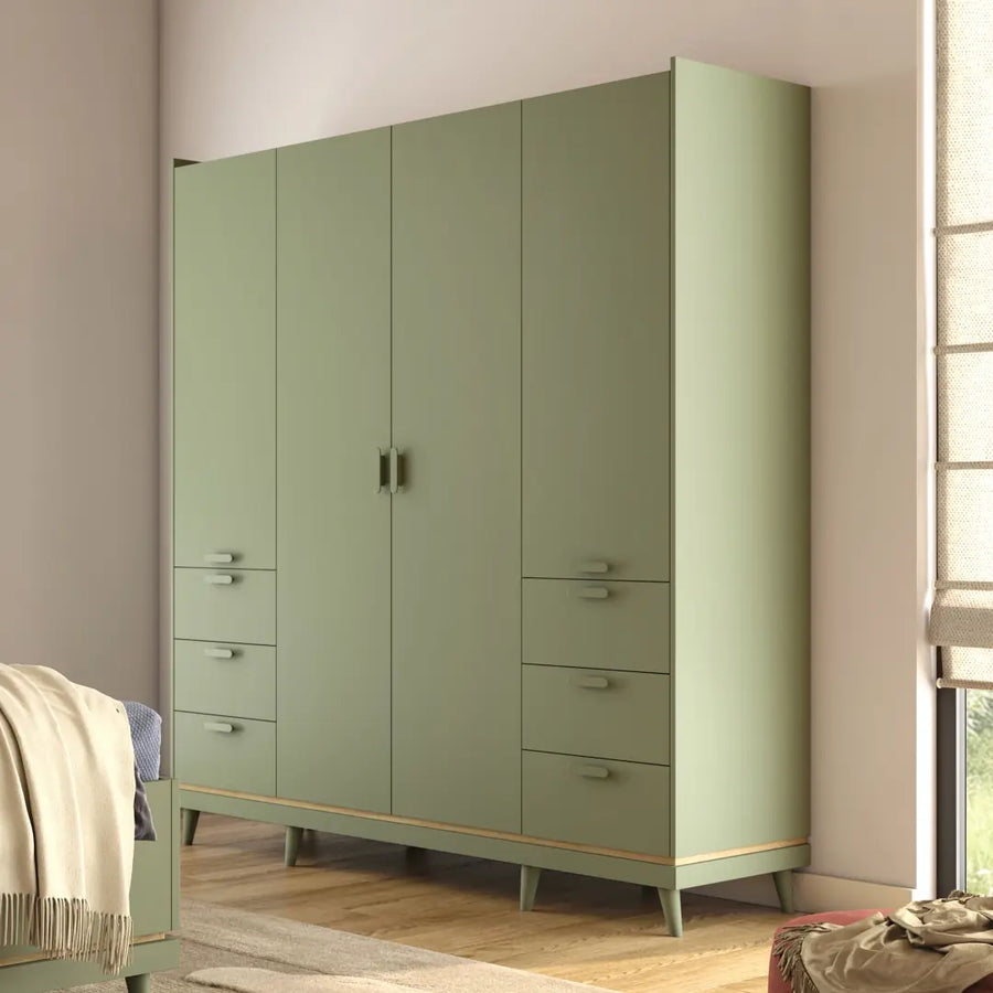 Scandi Hinged Door Wardrobe 190cm