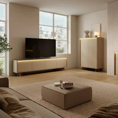 Semi Sideboard Cabinet 154cm