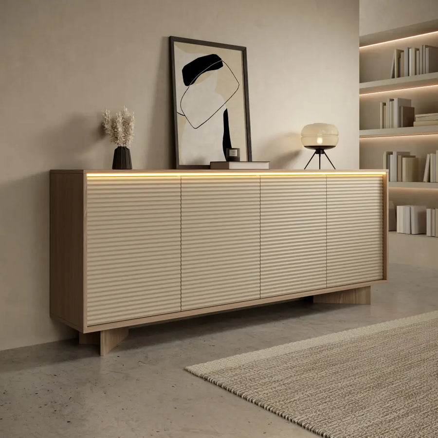 Semi Sideboard Cabinet 204cm