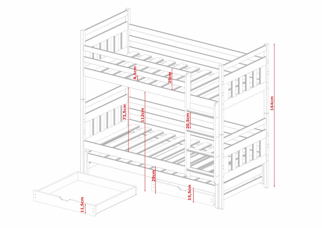 Seweryn Bunk Bed with Trundle and Storage - product image 17