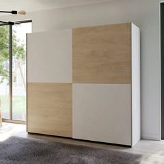 Ballara Sliding Door Wardrobe 200cm in Oak Puccini
