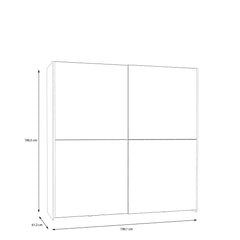 Ballara Sliding Door Wardrobe 190cm, image 14