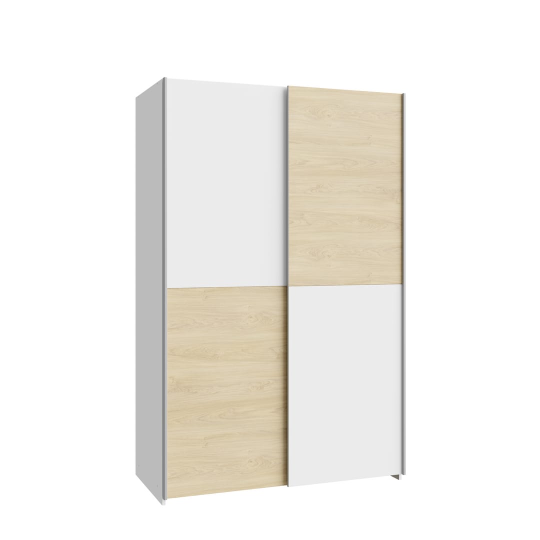 Ballara Sliding Door Wardrobe 120cm in Oak Puccini, image 3