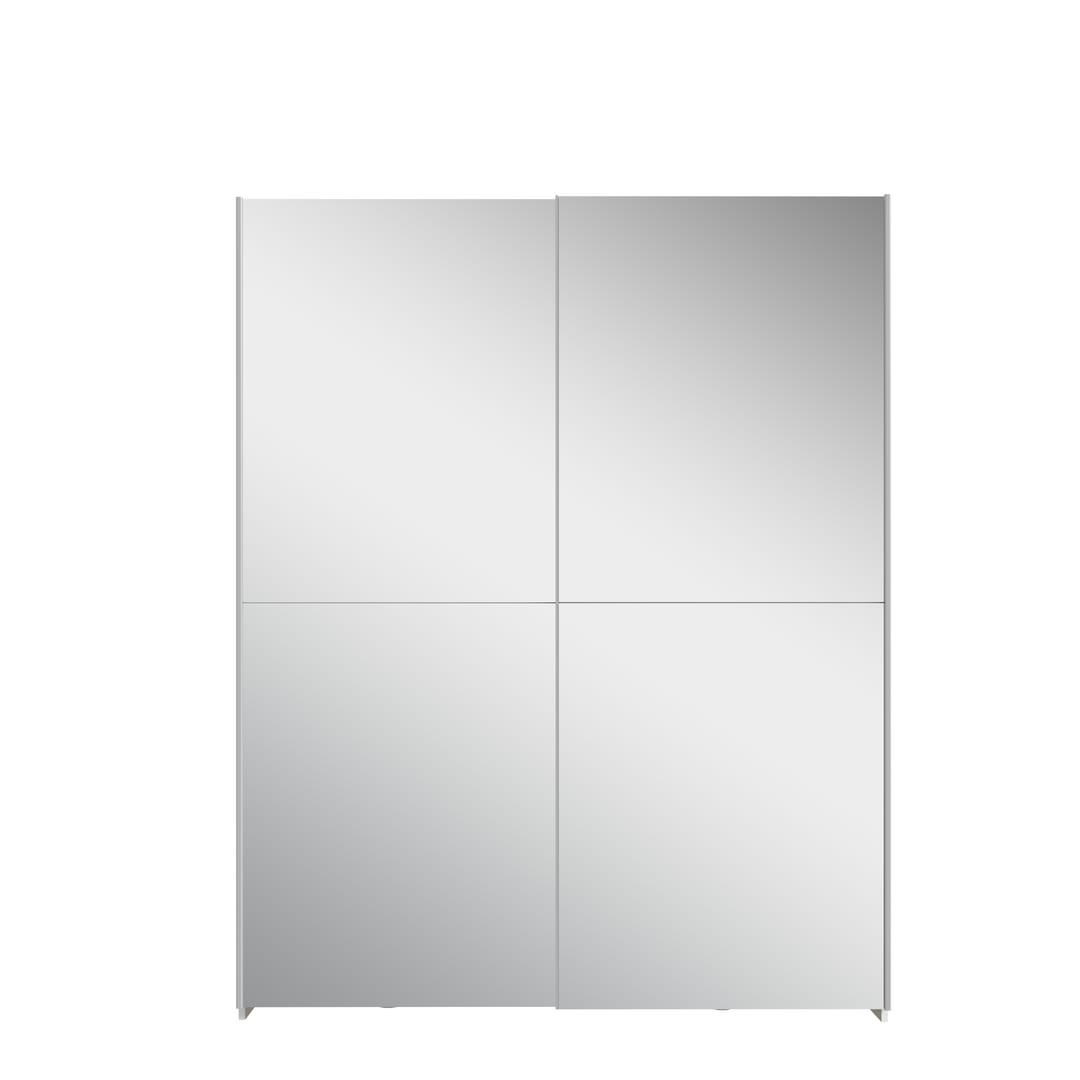 Ballara Sliding Door Wardrobe 150cm in White, image 3