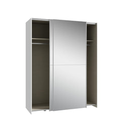 Ballara Sliding Door Wardrobe 150cm in White, image 2