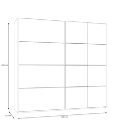 Ingalill Sliding Door Wardrobe 220cm in Sand, image 7